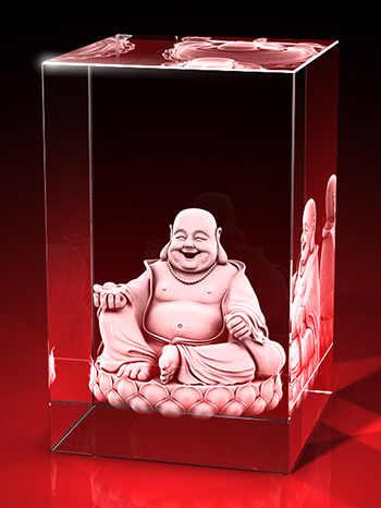 Lachender Buddha - Quader (50 x 80 x 50) – GLASFOTO.COM